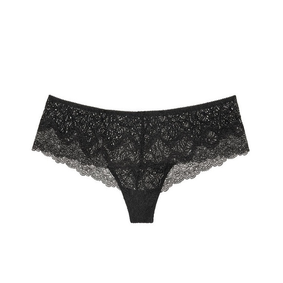 VS DREAM ANGELS side strappy thong hipster Panty BRAND NEW SIZe small black